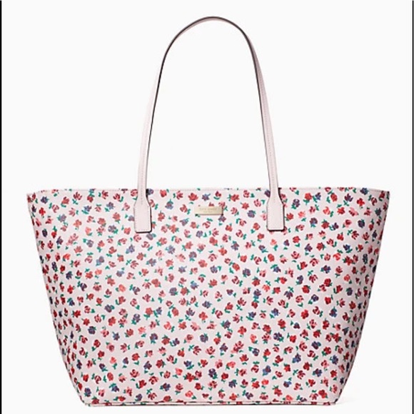 Kate Spade shore street bold roses Large Tote - Picture 4 of 8